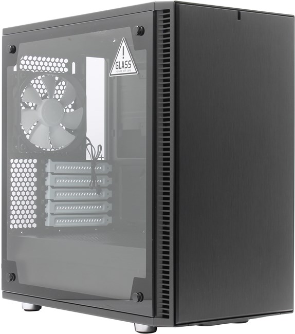 Корпус Fractal Design Define Mini C TG, mATX, Mini-Tower, 2xUSB 3.0, черный, без БП (FD-CA-DEF-MINI-C-BK-TG)