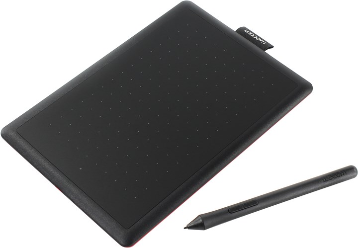 Графический планшет Wacom One by Wacom Small, черный/красный