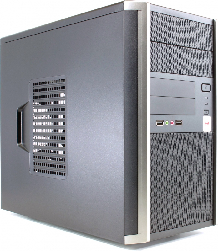 

Корпус INWIN EMR035BL, mATX, Mini-Tower, 2xUSB 3.0, черный/серебристый, 450 Вт (6120737), EMR035BL