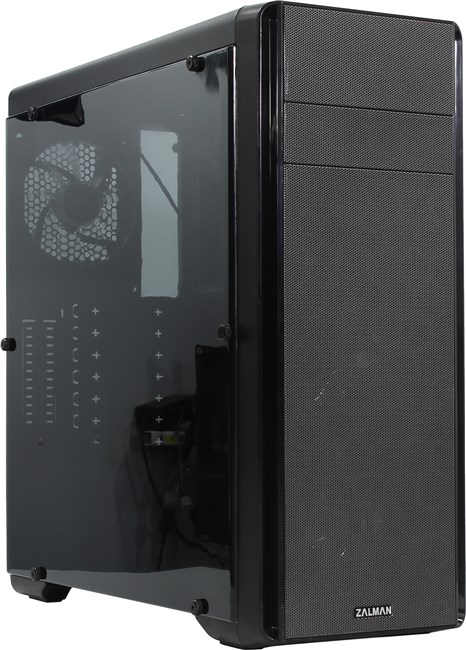 Корпус Zalman N3, ATX, Midi-Tower, USB 3.0, белая подсветка, черный, Без БП