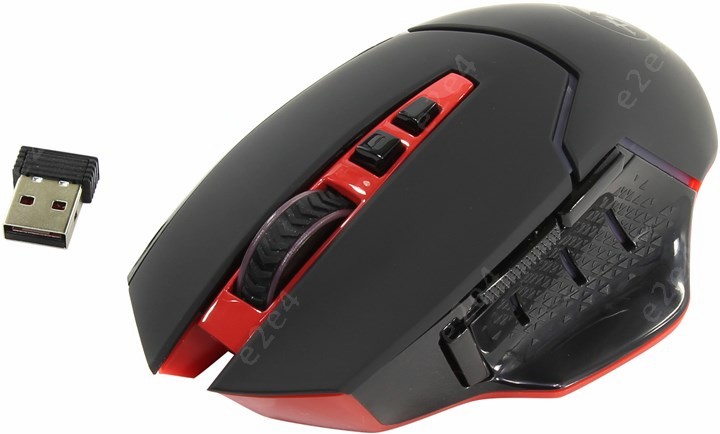 

Мышь беспроводная Redragon Mirage, 4800dpi, оптическая лазерная, USB, черный (74847), Mirage