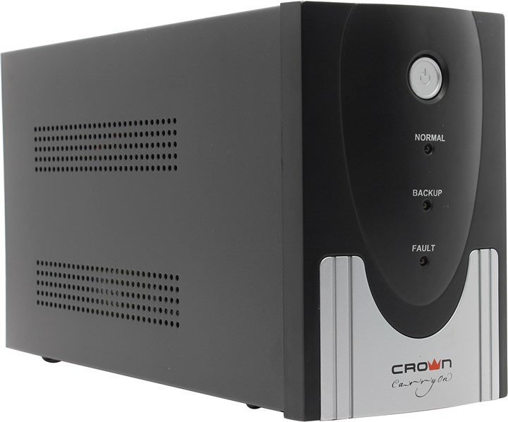 ИБП CROWN CMU-SP800 COMBO SMART, 800VA, 510W, EURO+IEC, розеток - 4, USB, черный
