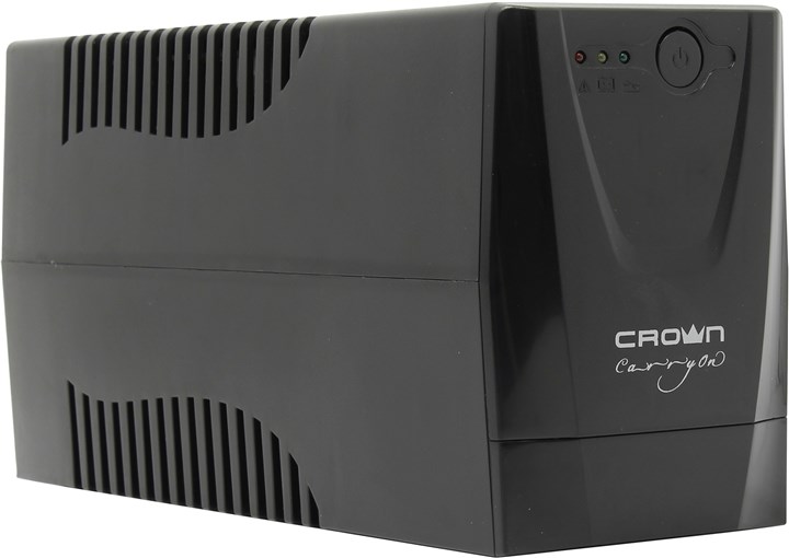 

ИБП CROWN CMU-650XIEC, 650VA, 300W, IEC, розеток - 2, USB, черный, CMU-650XIEC