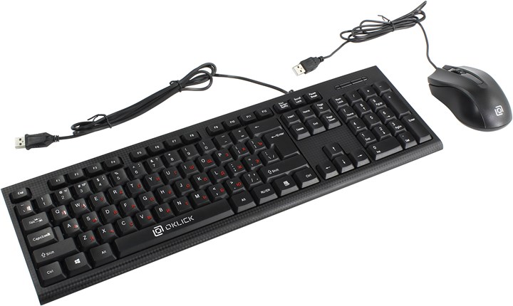 Клавиатура + мышь Oklick 620M, USB, черный отсутствует - фото 1