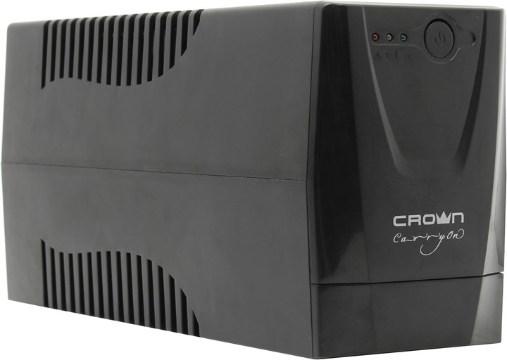 

ИБП CROWN CMU-500, 480 VA, 240 Вт, IEC, розеток - 2, черный (CMU-500X), CMU-500