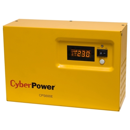 

ИБП CyberPower CPS600E, 600 VA, 420 Вт, EURO, розеток - 1, желтый, CPS600E