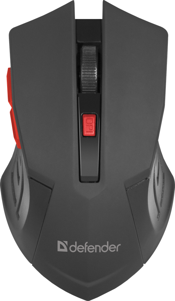 

Мышь беспроводная Defender Accura MM-275, 1600dpi, оптическая светодиодная, USB, черный/красный (52276), Accura MM-275