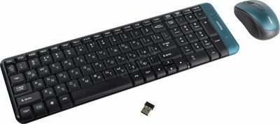 Клавиатура + мышь SmartBuy 222358AG-K, беспроводной, USB, черный (SBC-222358AG-K)