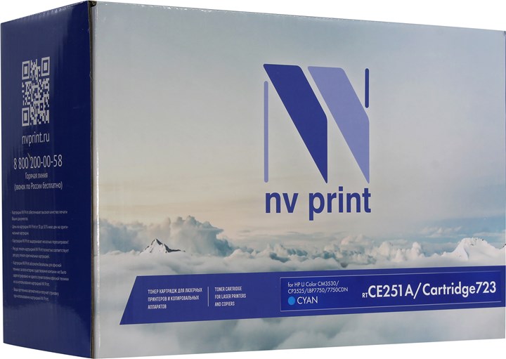 

Картридж лазерный NV Print NV-CE251A/723C (CE251A/723C), голубой, 7000 страниц, совместимый, для Canon LJC CP3525/CP3525dn/CP3525n/CP3525x/CM3530/CM3530fs/i-SENSYS LBP7750Cdn