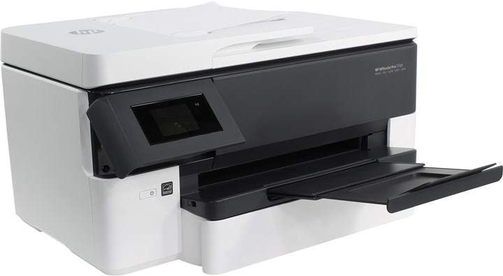 МФУ струйный HP OfficeJet Pro 7720, A3, цветной, 18стр/мин (A4 ч/б), 22стр/мин (A4 цв.), 4800x1200dpi, дуплекс, ДАПД, факс, сетевой, Wi-Fi, USB (Y0S18A) - фото 1