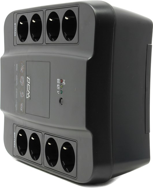 ИБП Powercom SPD-650U, 650 VA, 390 Вт, черный