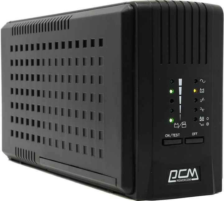 

ИБП Powercom Smart King Pro+, 500VA, 350W, IEC, розеток - 5, USB, черный (SPT-500), Smart King Pro+
