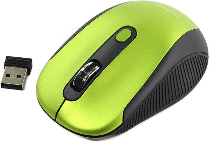 

Мышь беспроводная SmartBuy 357AG-FG, 1600dpi, оптическая светодиодная, USB, салатовый/черный (SBM-357AG-FG), 357AG-FG