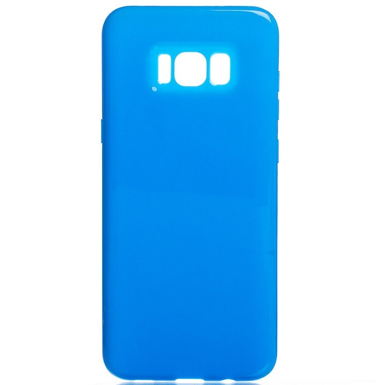 Чехол-накладка Activ Juicy для смартфона Samsung Galaxy S8 Plus, силикон, синий (69745)