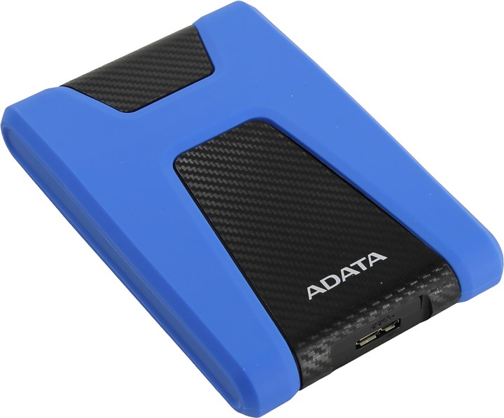 Внешний жесткий диск (HDD) ADATA AHD650-1TU31-CBL 1Tb, 2.5", синий
