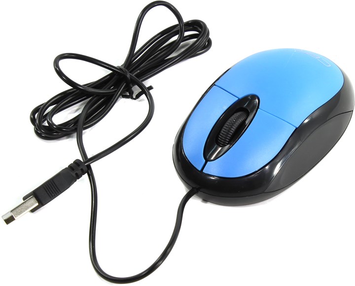 

Мышь проводная CBR CM 102, 1200dpi, оптическая светодиодная, USB, синий, CM 102
