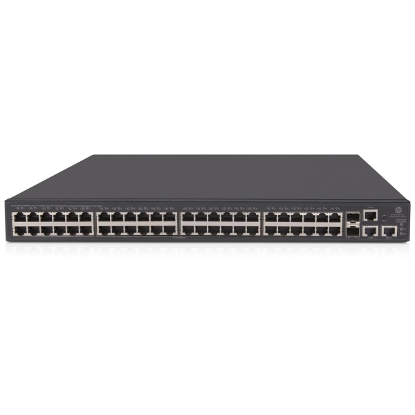 

Коммутатор HPE OfficeConnect 1950 48G 2SFP+ 2XGT PoE+, управляемый, кол-во портов: 48x1 Гбит/с, кол-во SFP/uplink: combo RJ-45/SFP+ 4x10 Гбит/с, установка в стойку, PoE: 48x30Вт (макс. 370Вт) (JG963A), OfficeConnect 1950 48G 2SFP+ 2XGT PoE+