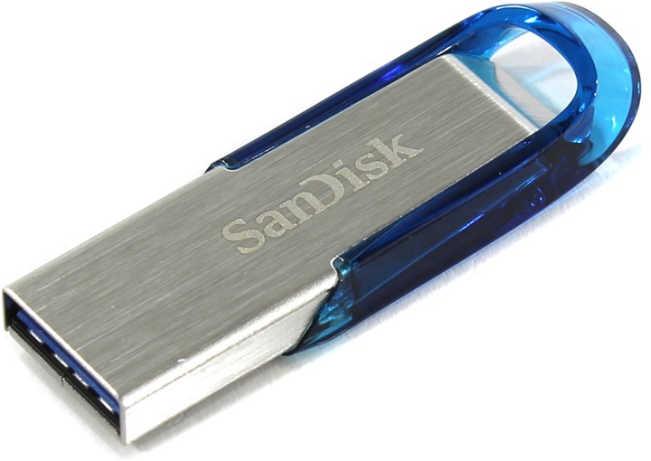 

Флешка 128Gb USB 3.0 Sandisk Ultra Flair, серебристый/синий (SDCZ73-128G-G46B), Ultra Flair