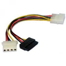 Кабель питания Molex(M)-Molex(F)/SATA 15-pin(F) 15 см
