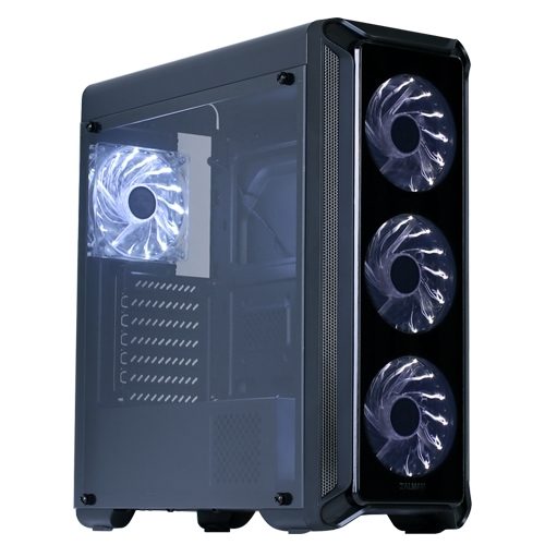 

Корпус Zalman i3 Edge, ATX, Midi-Tower, белая подсветка, черный, без БП, i3 Edge