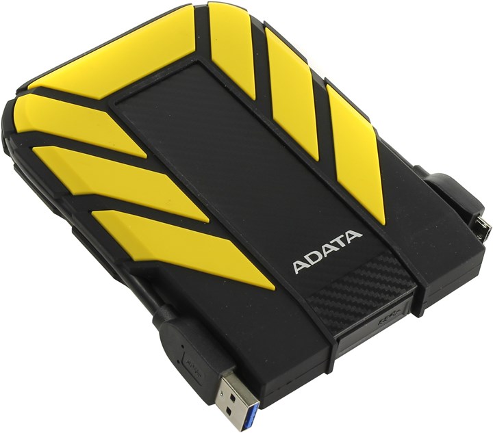 

Внешний жесткий диск (HDD) ADATA 1Tb HD710 Pro, 2.5", USB 3.1, черный/желтый (AHD710P-1TU31-CYL), AHD710P-1TU31-CYL
