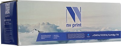 

Картридж лазерный NV Print NV-CE411A/CC531A/718C (305A/304A/718/CE411A/CC531A/2661B002), голубой, 2800 страниц, совместимый для LJ Color M351a/M375nw/M451dn/M451dw/M451nw/M475dn/M475dw/CP2025/CP2025dn/CP2025n/MFP-CM2320fx/CM2320n/i-SENSYS LBP-7200Cdn/7210