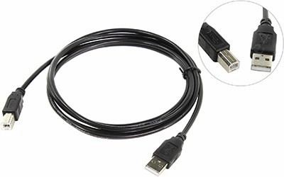 Кабель USB2.0(Am)-USB2.0(Bm), TV-COM, 1.8m (USB100G-1.8M)