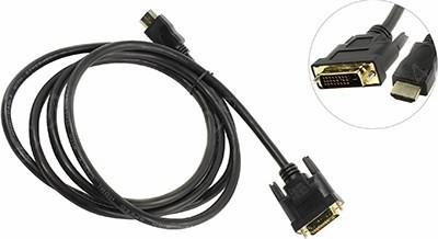 Кабель HDMI(19M)-DVI-D(25M) Dual Link, 2 м, TV-COM