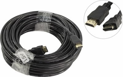 

Кабель HDMI(19M)-HDMI(19M) v1.4, 15 м, черный TV-COM (CG150S-15M/CG501N-15M)