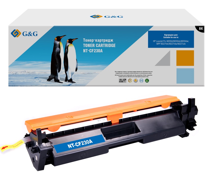 

Картридж лазерный G&G NT-CF230A (30A/CF230A), черный, 1600 страниц, совместимый, для LJP M203d/dn/dw MFP M227fdn/fdw/sdn