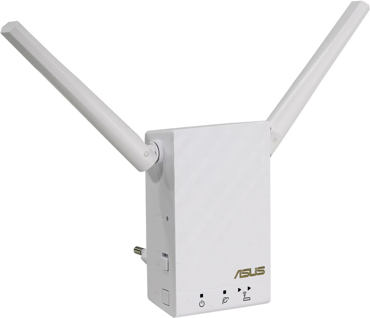 

Усилитель сигнала (репитер) ASUS RP-AC55, 802.11a/b/g/n/ac, 2.4 / 5 ГГц, 1.17 Гбит/с, порты Ethernet: 1x1 Гбит/с, внешних антенн: 2 (90IG03Z1-BN3R00), RP-AC55