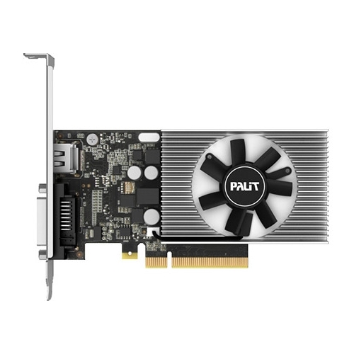 Видеокарта Palit NVIDIA GeForce GT1030, 2Gb DDR4, 64bit, PCI-E 4x, DVI, HDMI, Bulk (NEC103000646-1082F)