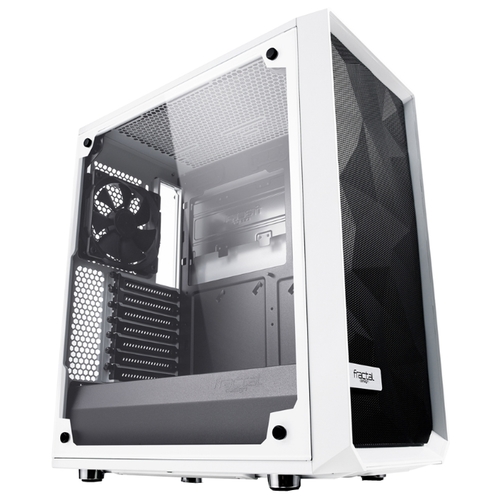 Корпус Fractal Design Meshify C TG, ATX, Midi-Tower, белый, без БП (FD-CA-MESH-C-WT-TGC)