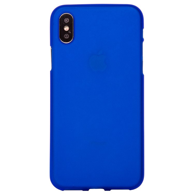 

Чехол-накладка Activ Mate для смартфона Apple iPhone X, силикон, синий (74301)