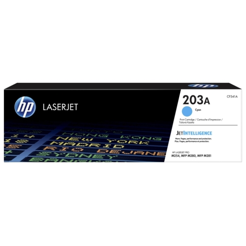 

Картридж лазерный HP 203A/CF541A, голубой, 1300 страниц, оригинальный для HP Color LJ Pro M254dw/ M254nw/ M280nw/ M281fdn/ M281fdw, 203A