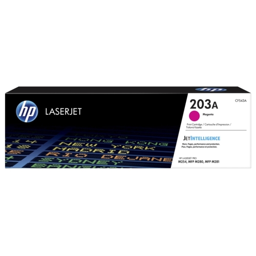 

Картридж лазерный HP 203A/CF543A, пурпурный, 1300 страниц, оригинальный для HP Color LJ Pro M254dw/ M254nw/ M280nw/ M281fdn/ M281fdw, 203A