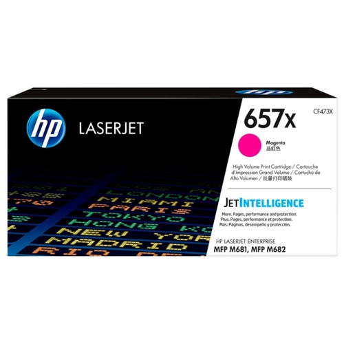 

Картридж лазерный HP 657X/CF473X, пурпурный, 23000 страниц, оригинальный для HP MFP M681 / M682, 657X