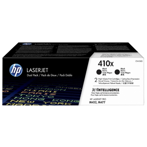 

Картридж лазерный HP 410XD/CF410XD, черный, 2 шт. шт., 6500 страниц, оригинальный для HP CLJP M452dn / M452nw / MFP M377dw / MFP M477fdn / MFP M477fdw / MFP M477fnw, 410XD