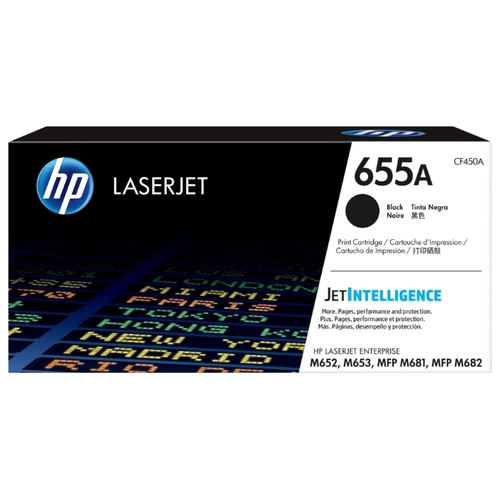 Картридж лазерный HP 655A/CF450A, черный