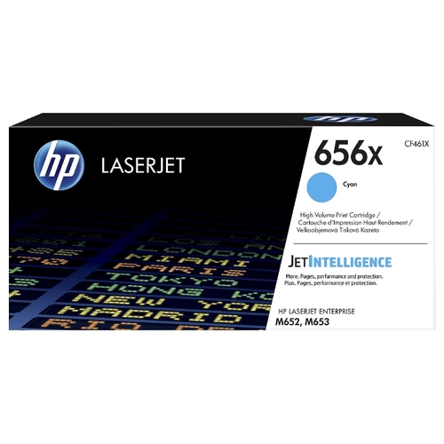 

Картридж лазерный HP 656X/CF461X, голубой, 22000 страниц, оригинальный для HP M652 / 653, 656X