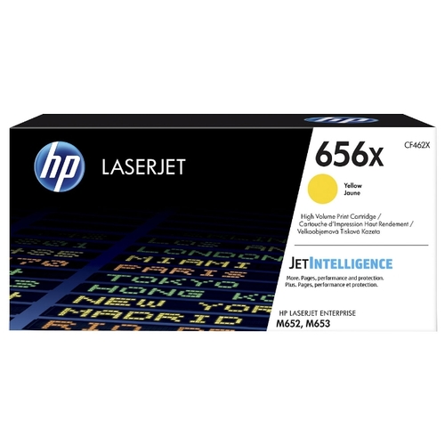 

Картридж лазерный HP 656X/CF462X, желтый, 22000 страниц, оригинальный для HP M652 / 653, 656X