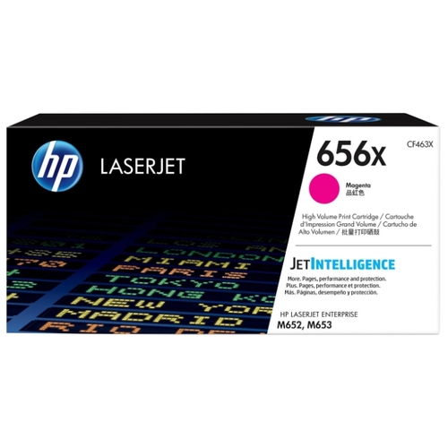 

Картридж лазерный HP 656X/CF463X, пурпурный, 22000 страниц, оригинальный для HP M652 / 653, 656X