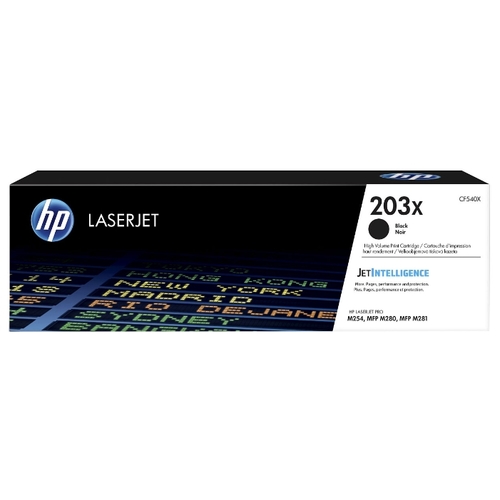 

Картридж лазерный HP 203X/CF540X, черный, 3200 страниц, оригинальный для HP Color LJ Pro M254dw/M254nw/M280nw/M281fdn/M281fdw, 203X