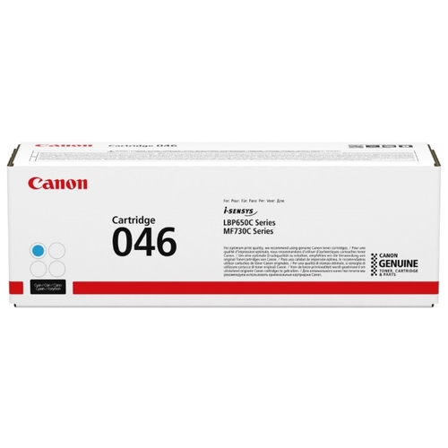 

Картридж лазерный Canon 046C/1249C002, голубой, 2300 страниц, оригинальный для Canon LBP650/MF730, 046C