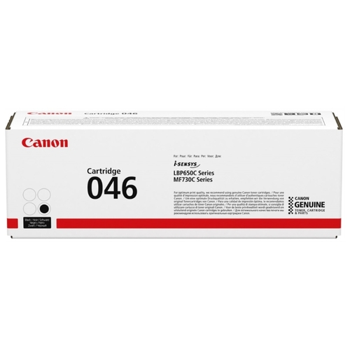 

Картридж лазерный Canon CRG 046 BK/1250C002, черный, 2200 страниц, оригинальный для Canon MF 73X, LBP 65X, CRG 046 BK