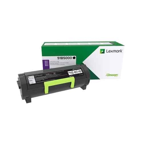 

Картридж лазерный Lexmark 51B5000/51B00A0, черный, 2500 страниц, оригинальный для Lexmark MS317dn/MS417dn/MS517dn/MS617dn/MX317dn/MX417de/MX517de/MX617de