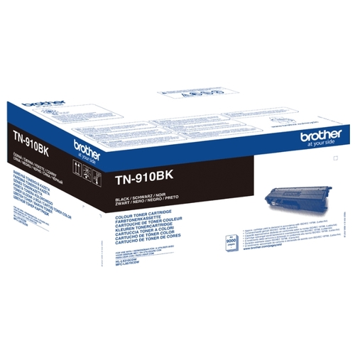 

Картридж лазерный Brother TN-910BK, черный, 9000 страниц, оригинальный для Brother HLL9310CDW / MFCL9570CDW