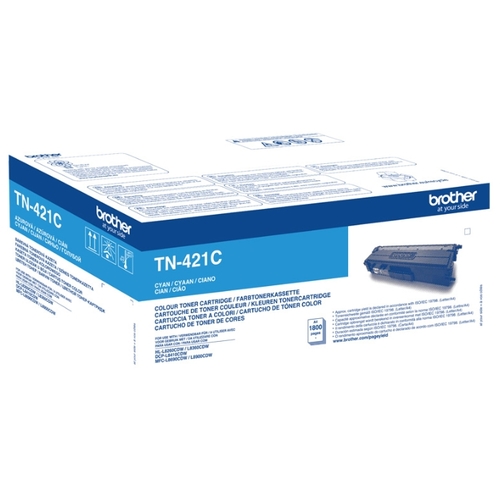 

Картридж лазерный Brother TN421C, голубой, 1800 страниц, оригинальный для Brother HLL8260CDW/DCPL8410CDW/MFCL8690CDW