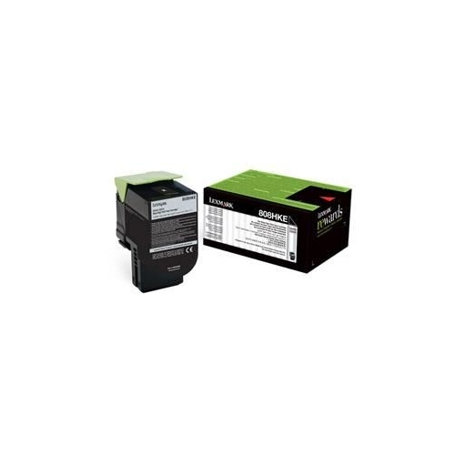 

Картридж лазерный Lexmark 808HKE/80C8HKE, черный, 4000 страниц, оригинальный для Lexmark CX410/CX510, 808HKE