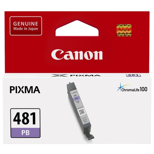 

Картридж струйный Canon CLI-481 PB (2102C001), фото-голубой, оригинальный, ресурс 1660 страниц, для Canon Pixma TS6140 / TS8140TS / TS9140 / TR7540 / TR8540, CLI-481 PB